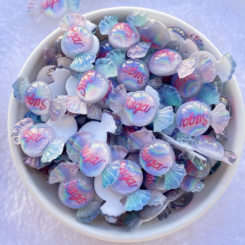 Cute Mini Mixed Candy 3D Resin Charms (12/pack, color options)