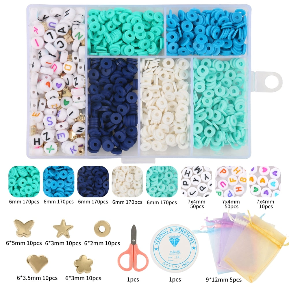 15 Style Mix Polymer Clay Acrylic Jewelry Making Kits