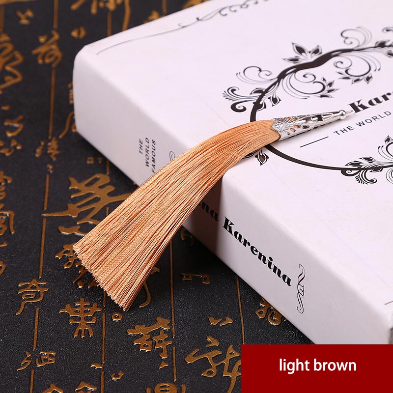 2PCS 14cm Cone Alloy Cap Silk Tassel