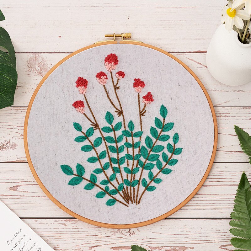 Flower Pattern Embroidery Kit