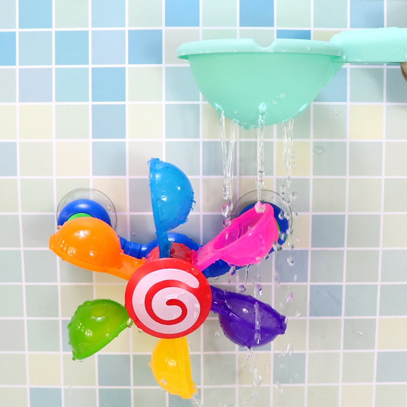 Baby Bath Toys Colorful Waterwheel