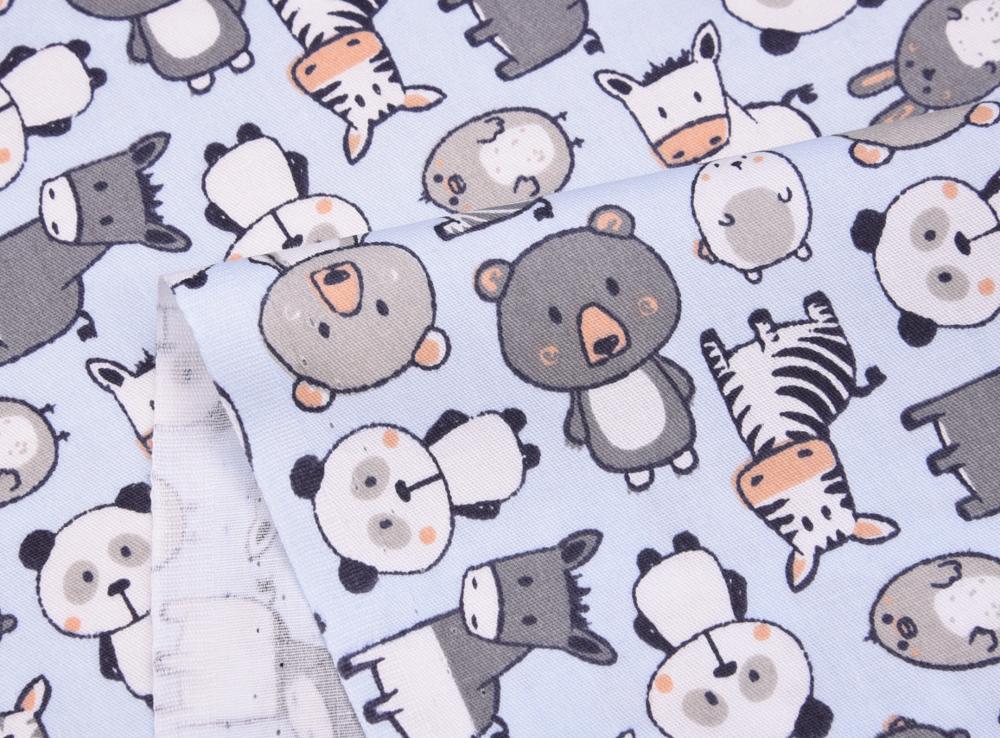 Cute Animal Printed Cotton Twill Fabric