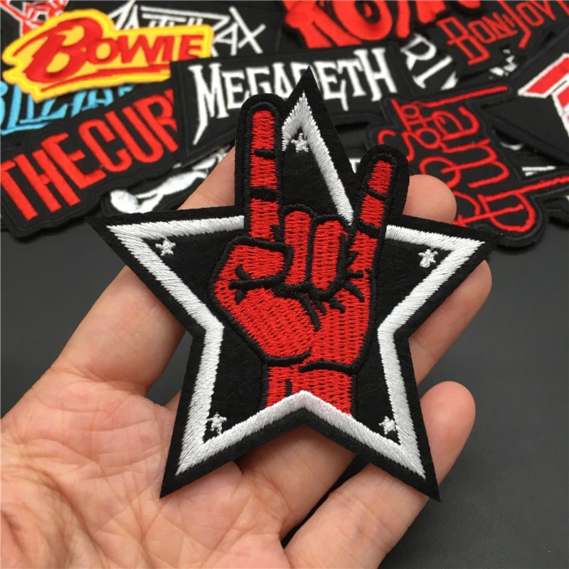 25PCS/Lot Rock Band Embroidery Patches