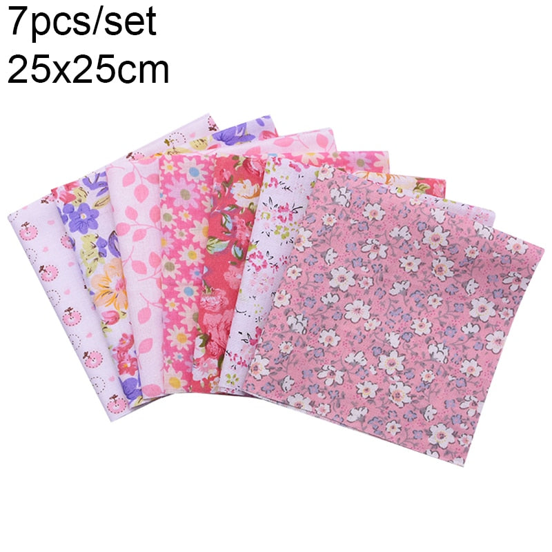 7-50pcs Assorted Floral Printed Cotton Fabric