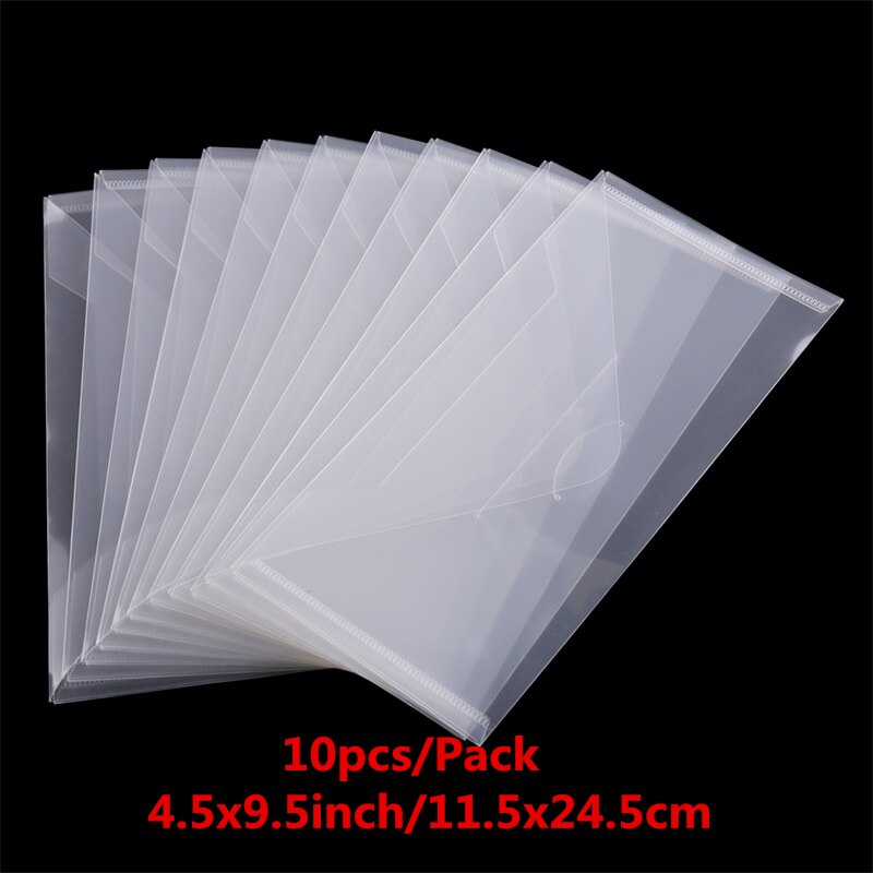 Transparent Plastic Folder Storage Bags (size options, 1 or 2 pack)