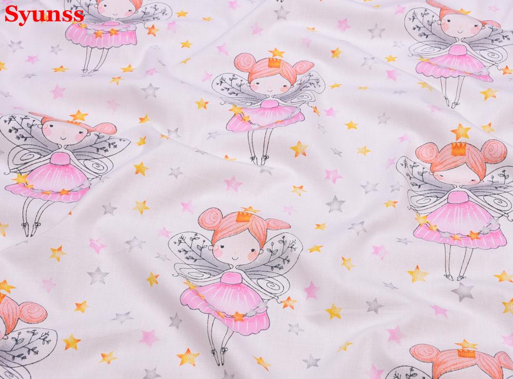 Fairy Wave Print Cotton Fabric