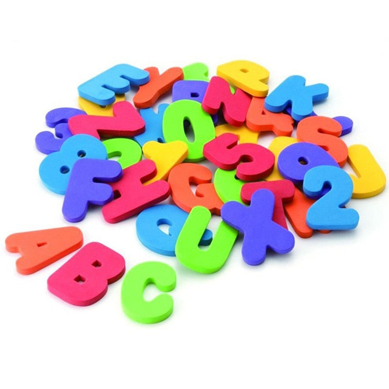 36/set Bath Toy Educational Foam Letters & Numbers