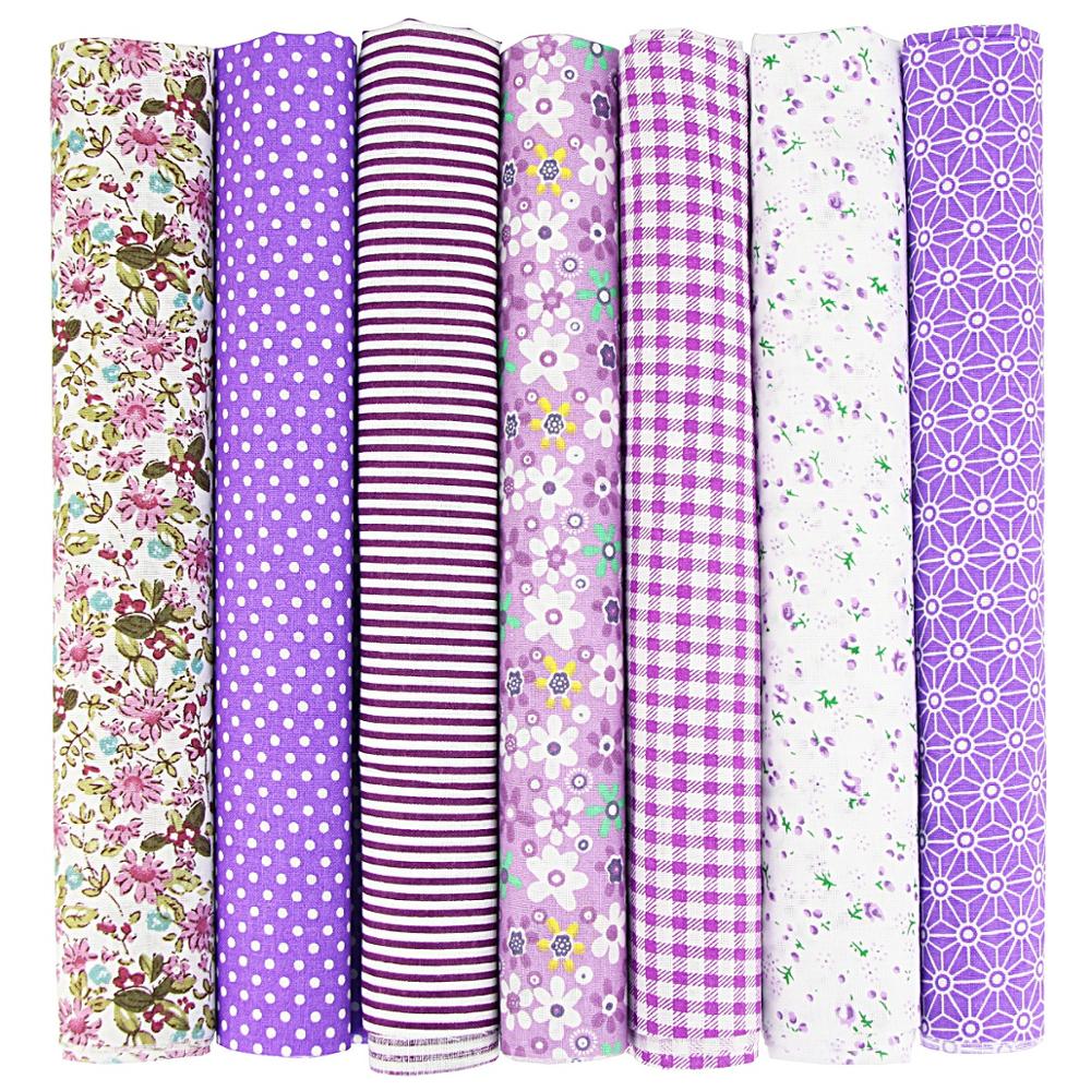 7PCS Cotton Fabric Squares