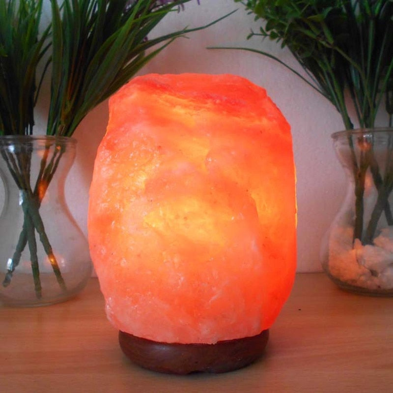 Natural Himalayan Salt Crystal Lamp Hand Carved