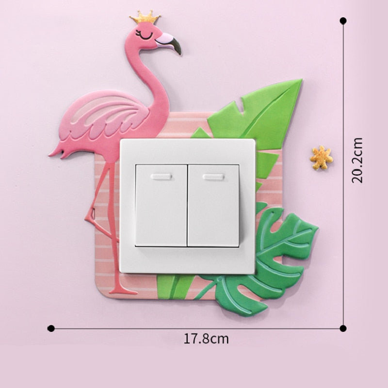 3D Unicorn Switch Sticker