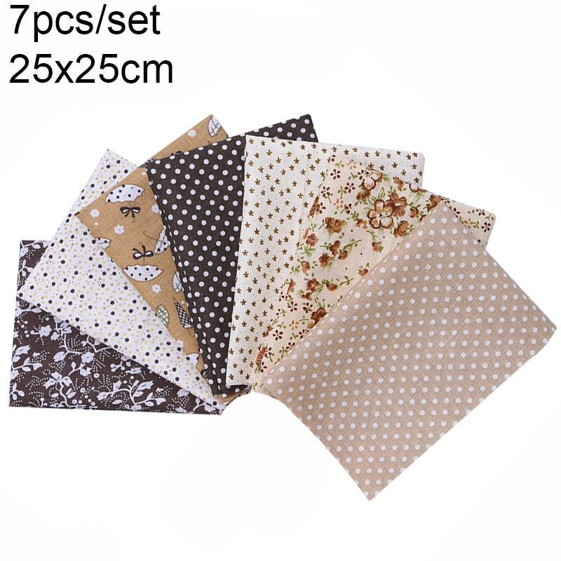 7-50pcs Assorted Floral Printed Cotton Fabric