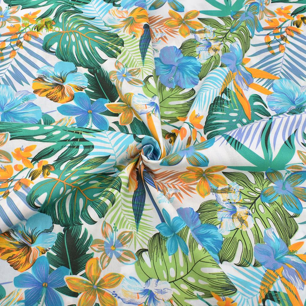 Tropical Printed Cotton Fabric