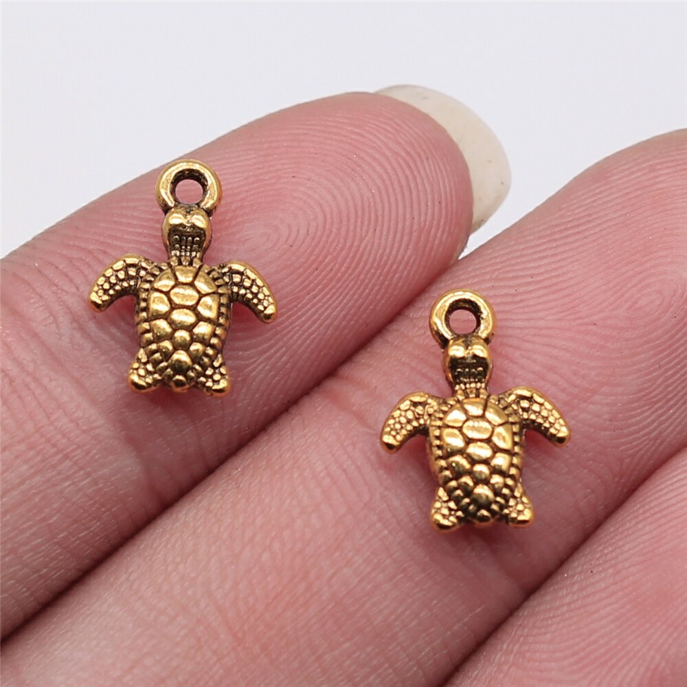 Sea Turtle Charms Silver/Gold/Bronze (20/pack)