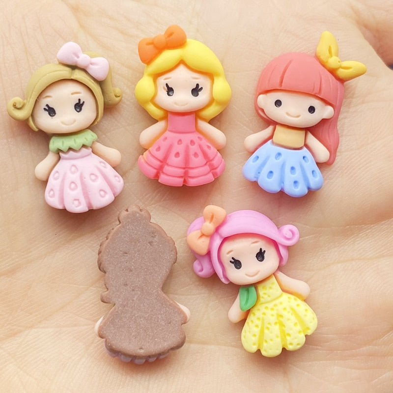 Resin Flatback Cartoon Princess (20/pack, style options)