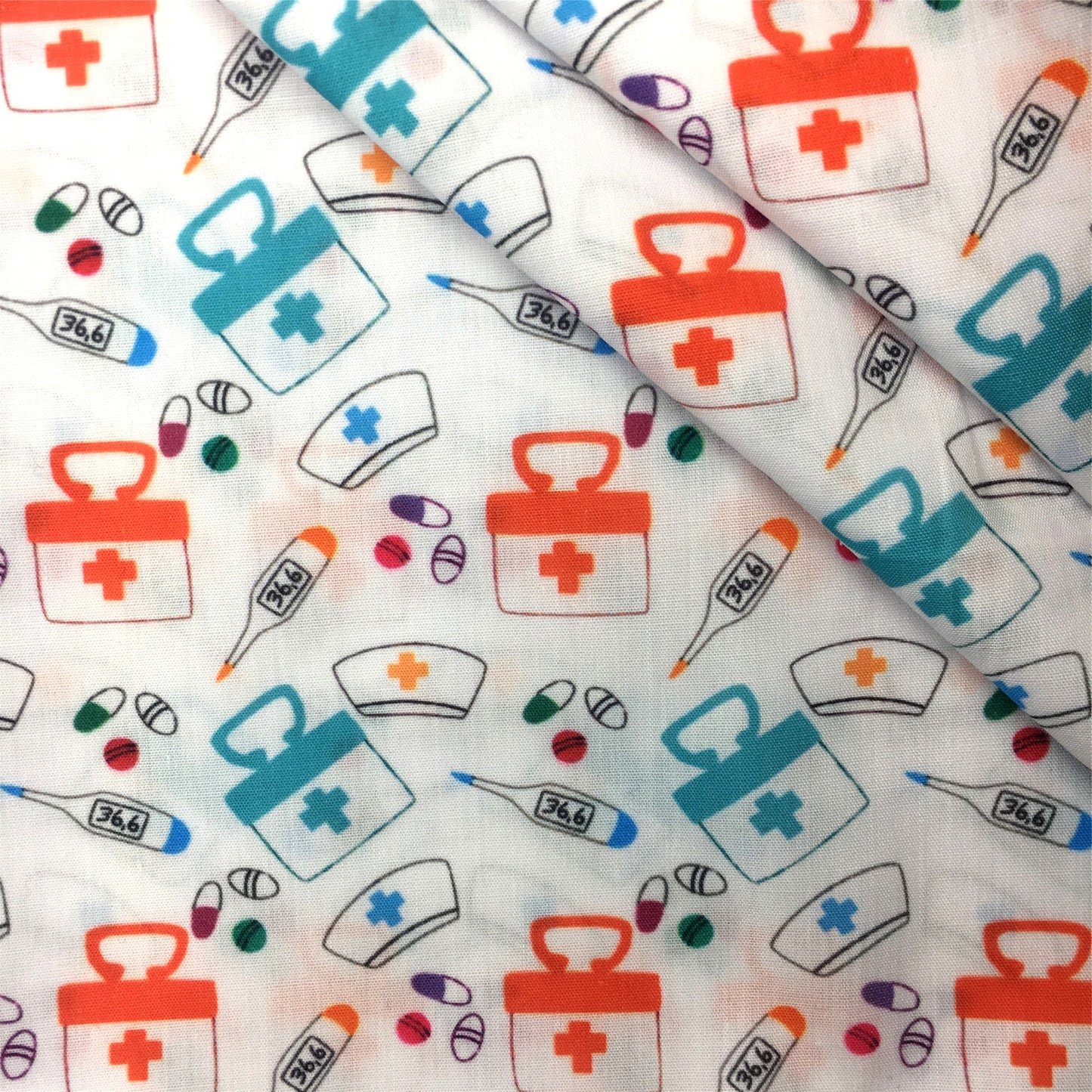 Healthy Nurse Polyester Cotton Fabric