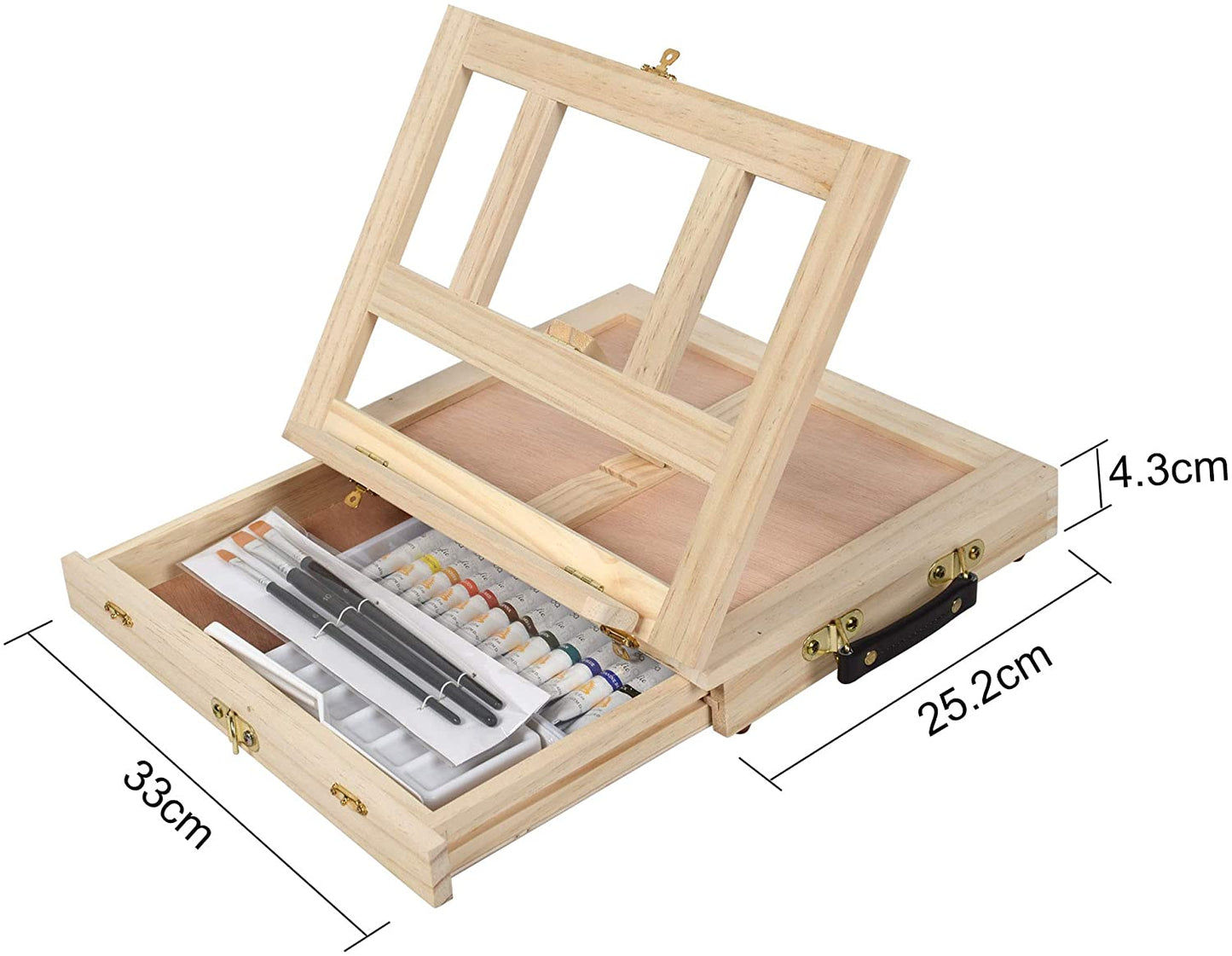 Wooden Table Easel with Drawer (portable)