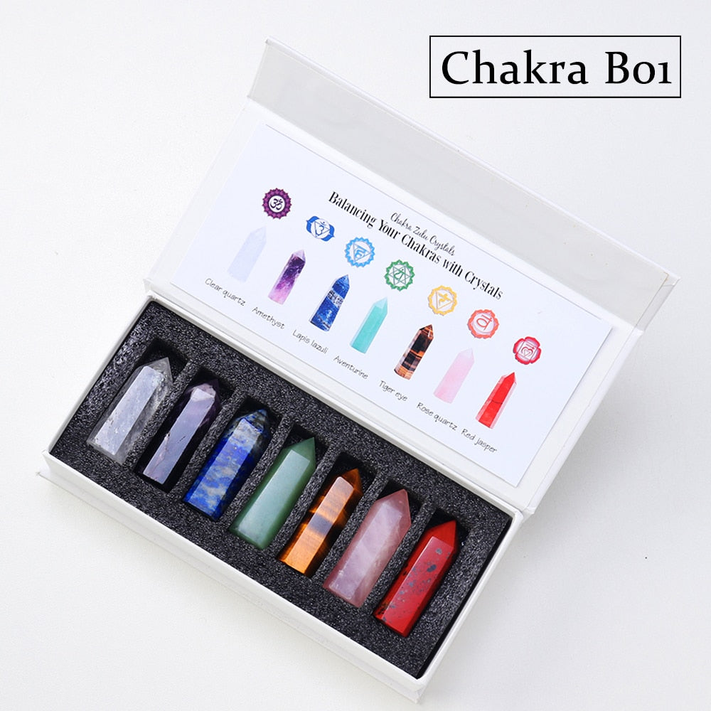 Natural Stone Energy Balancing Chakra Set