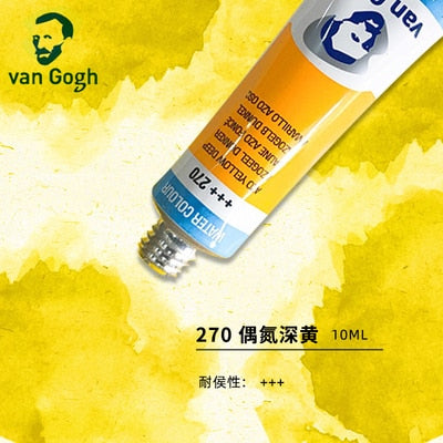 Van Gogh Watercolor Paint Tube (10ml tube, 24 color selctions)