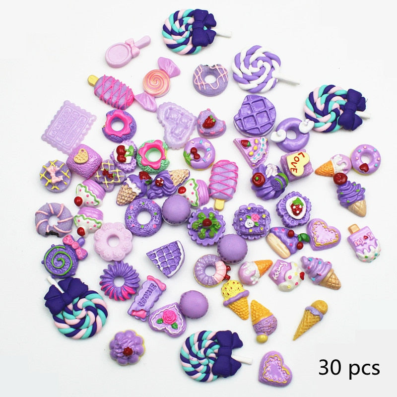 Resin Candy Flatback (50 or 100/pack, color options)