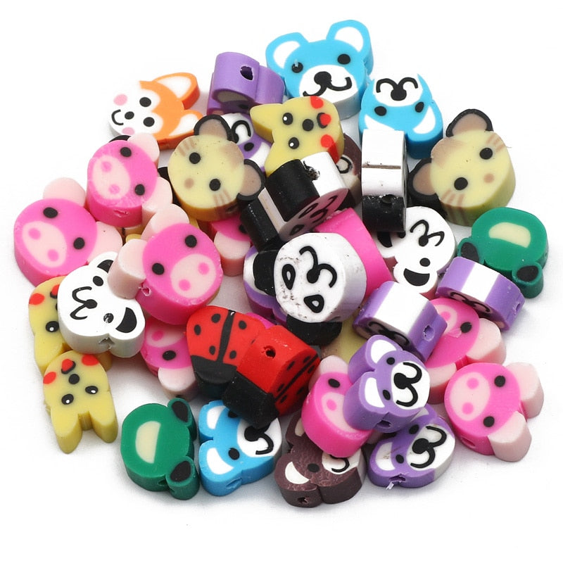 Mixed Polymer Clay Beads (color/style options)