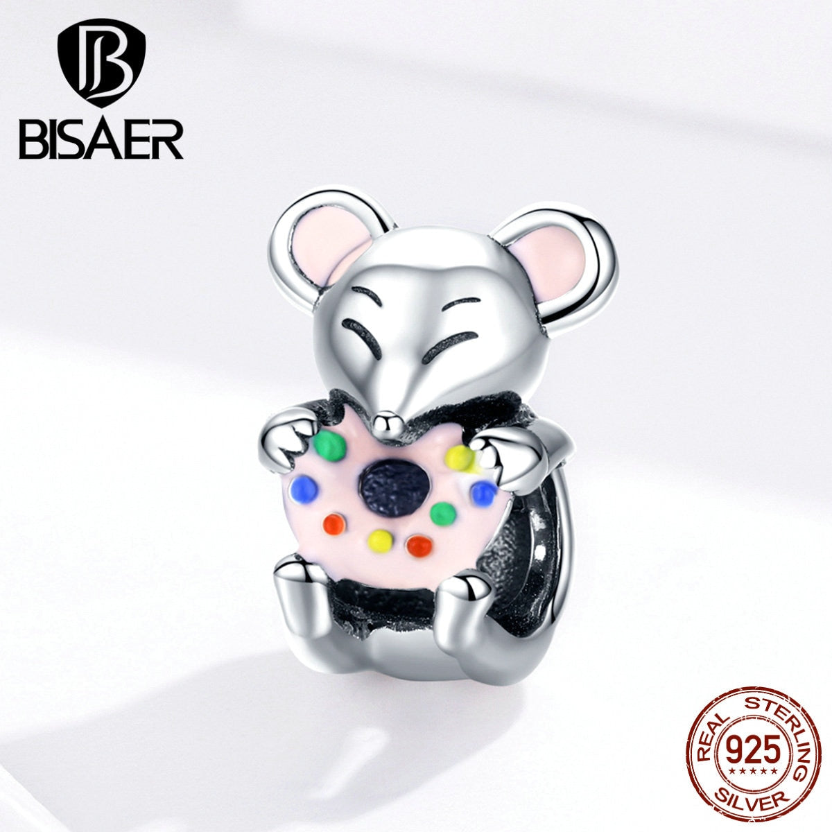 Sterling Silver Mouse Charm