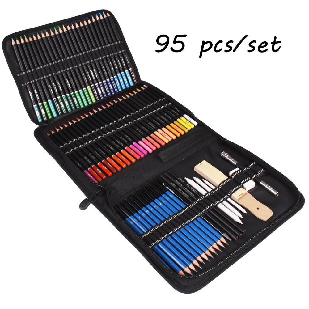 Professional Sketch Pencil Set Watercolor/Oil/Metallic (31-95/set)