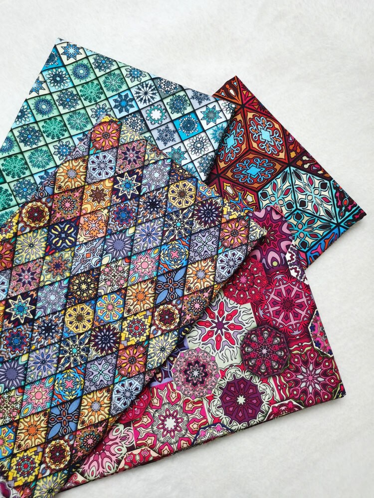 Geometric Paterned Cotton Fabric