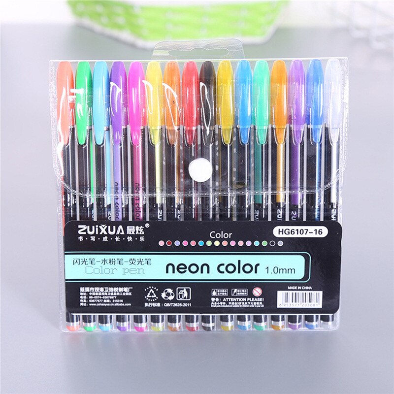 Shiny Gel Pen Set (12/16/18/24 per set)