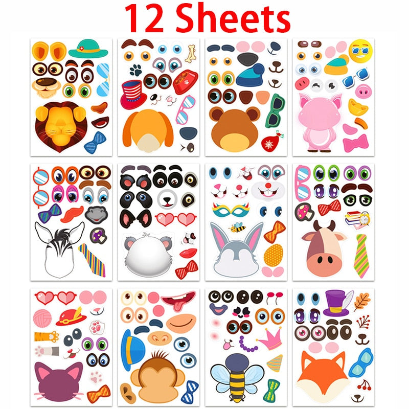 24Sheets Children DIY Puzzle Sticker Games