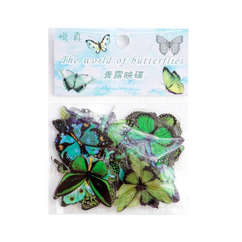 Elegant Butterfly Stickers (40/pack, color options)