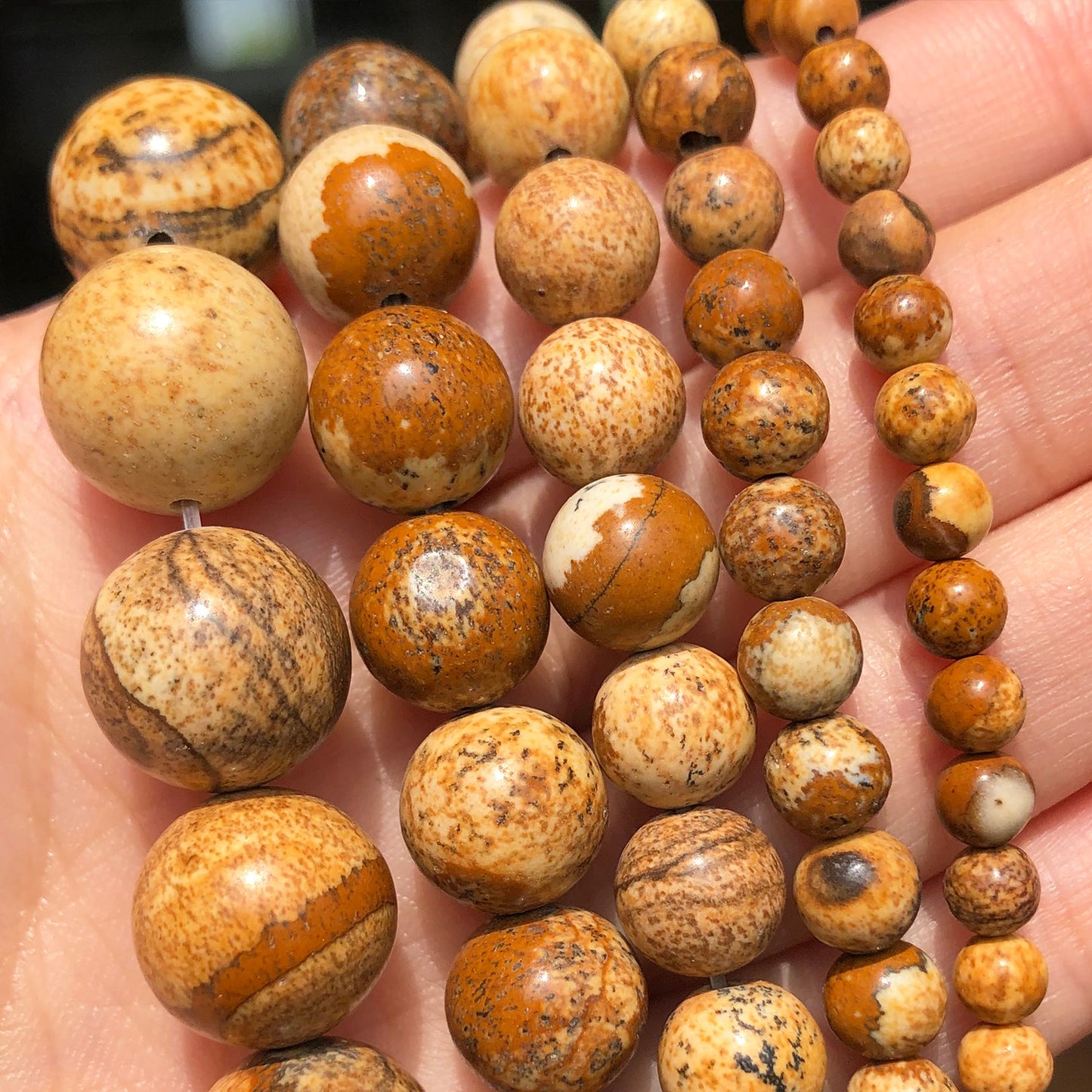 Natural Stone Loose Spacer Beads