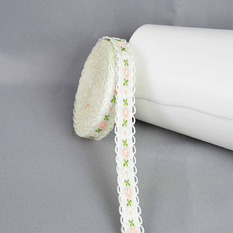 5Yard Flower Embroidered Lace Trim Ribbons