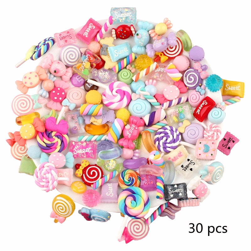 Resin Candy Flatback (50 or 100/pack, color options)