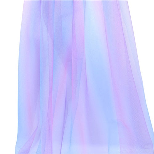 Colorful Printed Tulle Fabric