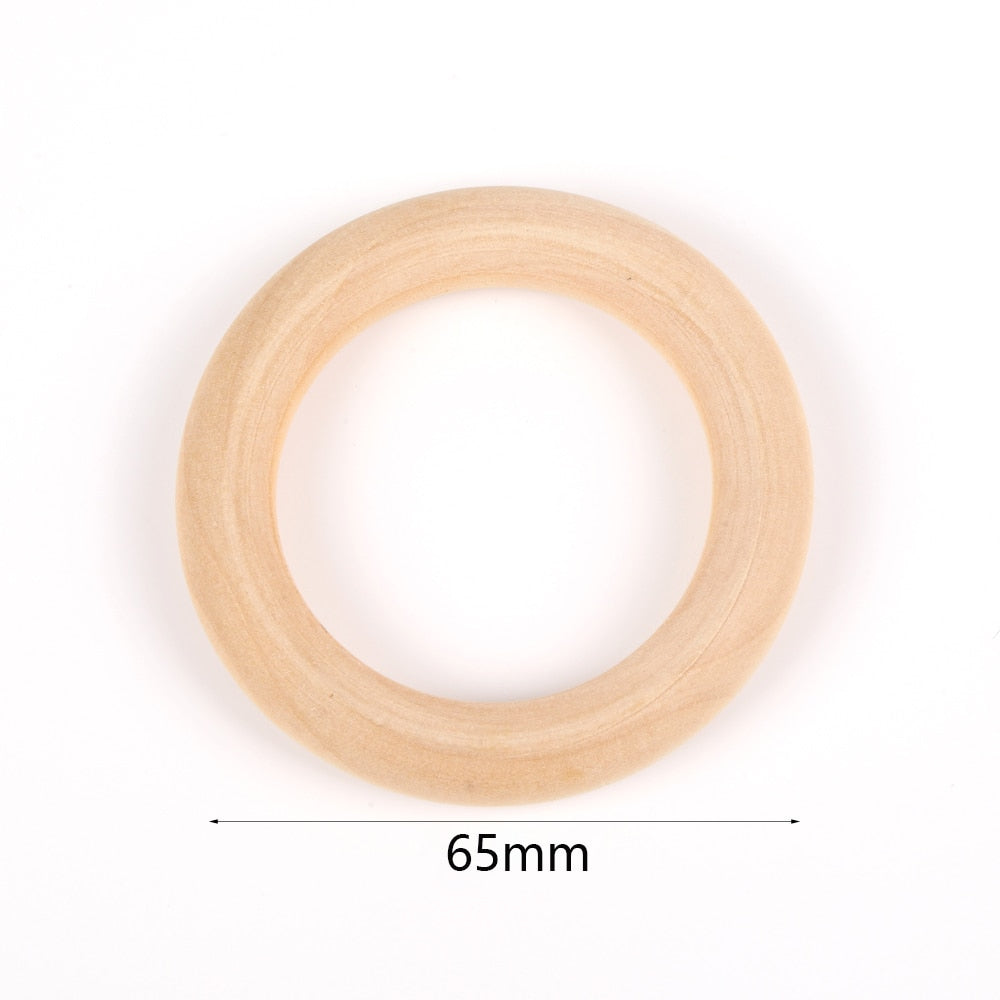 Natural Wood Beads (size options)