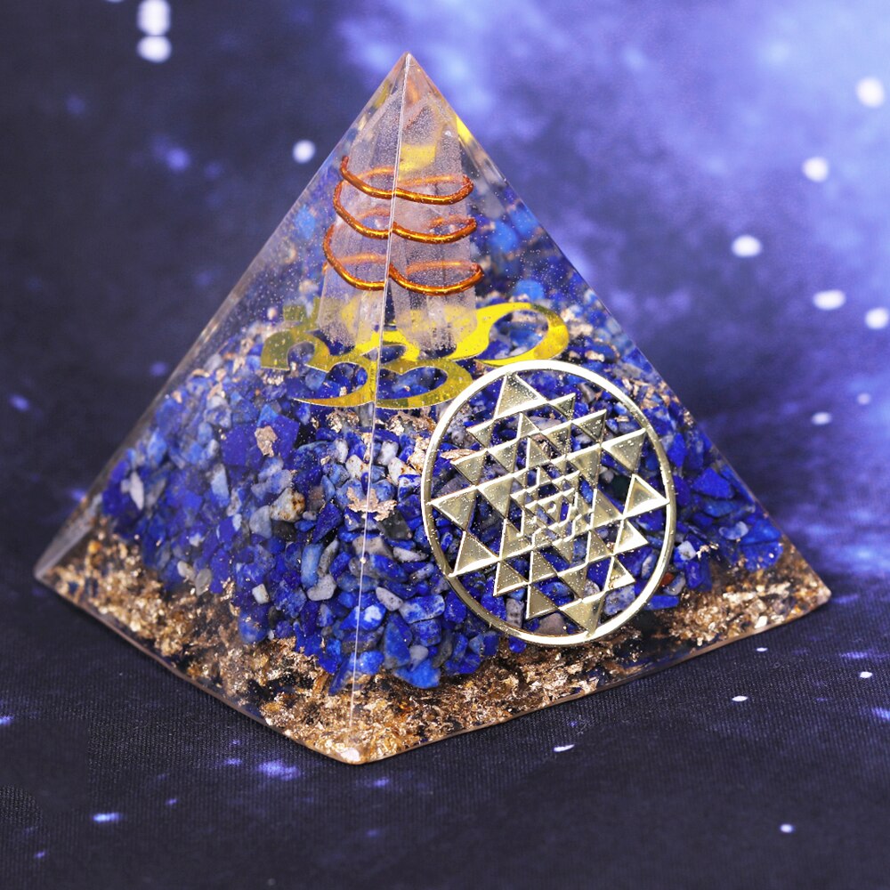 Natural Lapis Lazuli Pyramid Energy/Healing/Protection