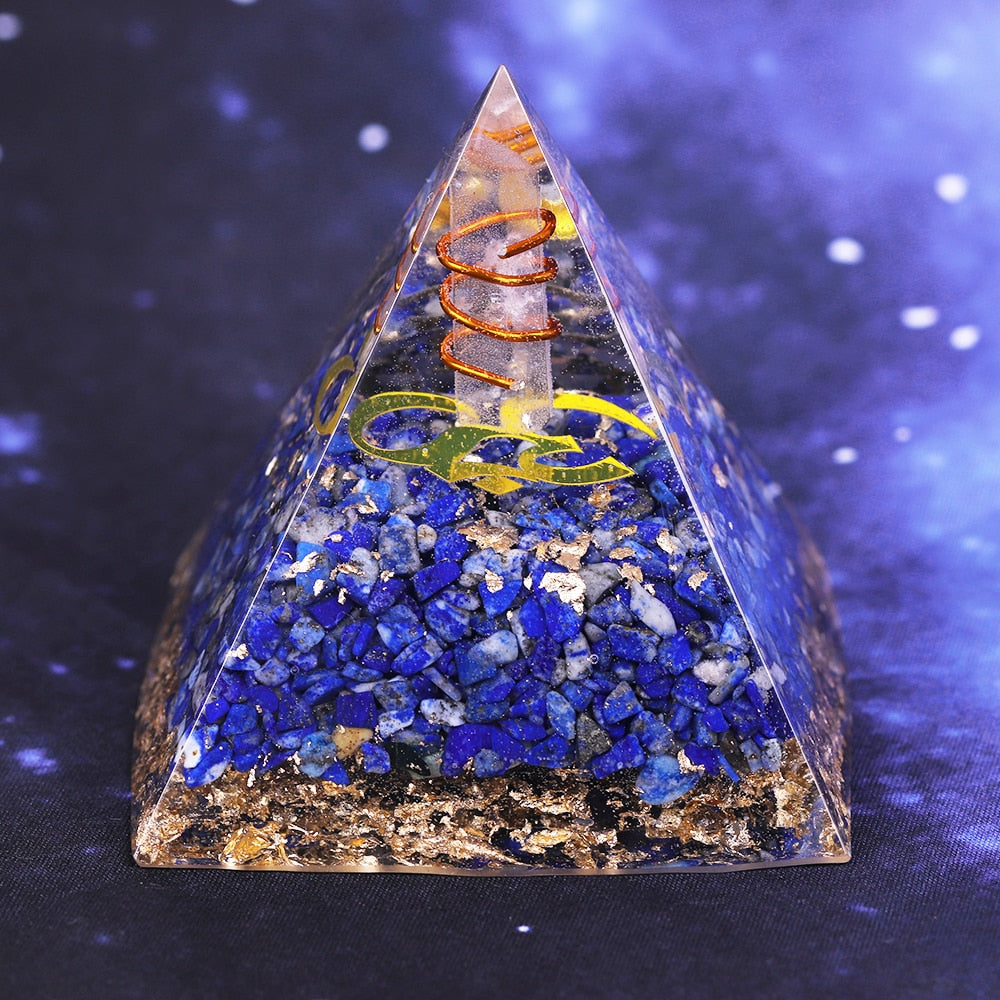 Natural Lapis Lazuli Pyramid Energy/Healing/Protection