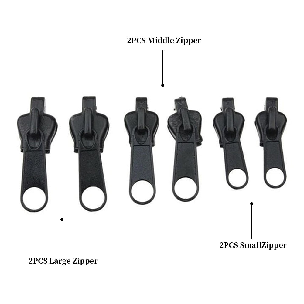 6pc Universal Replacement Zipper