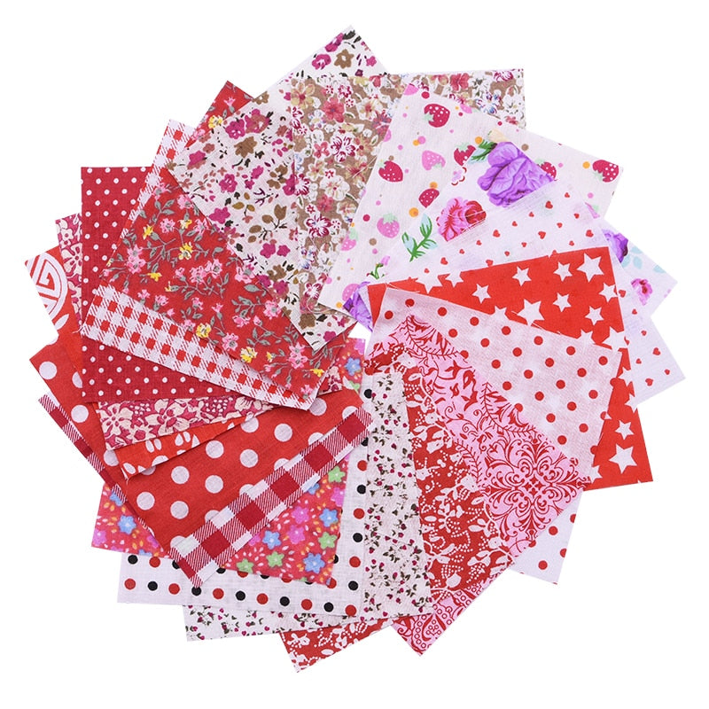 50pcs Colorful Cotton Fabric Squares