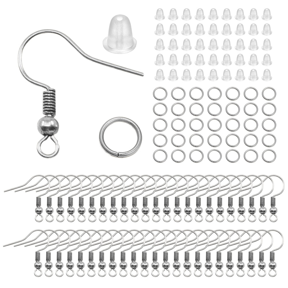 Hypoallergenic Earring Hook Kit (100 or 300/set)