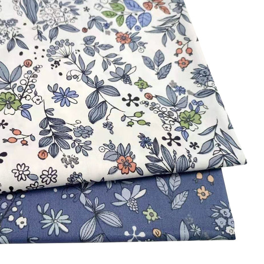 Floral Nature Print Cotton Fabric