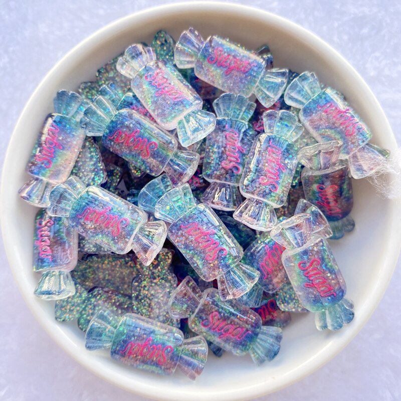 Cute Mini Mixed Candy 3D Resin Charms (12/pack, color options)