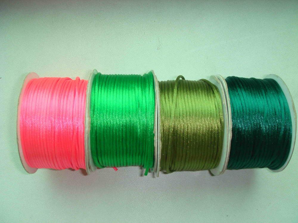 Braided Macrame Silk Cord Rope (10m, color options)