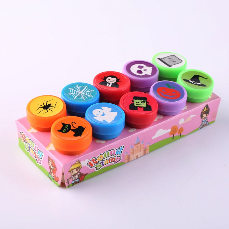 10pcs Assorted Stamps for Kids