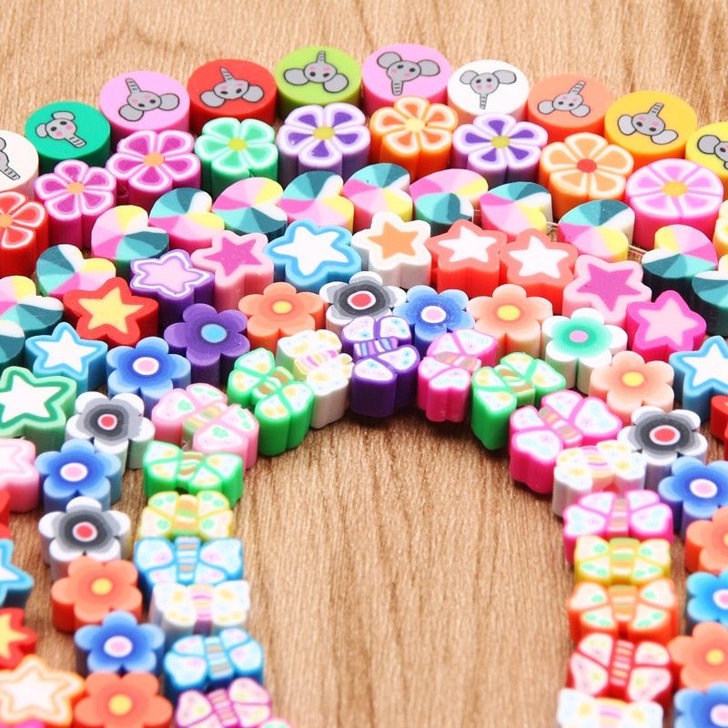 Mixed Polymer Clay Beads (color/style options)