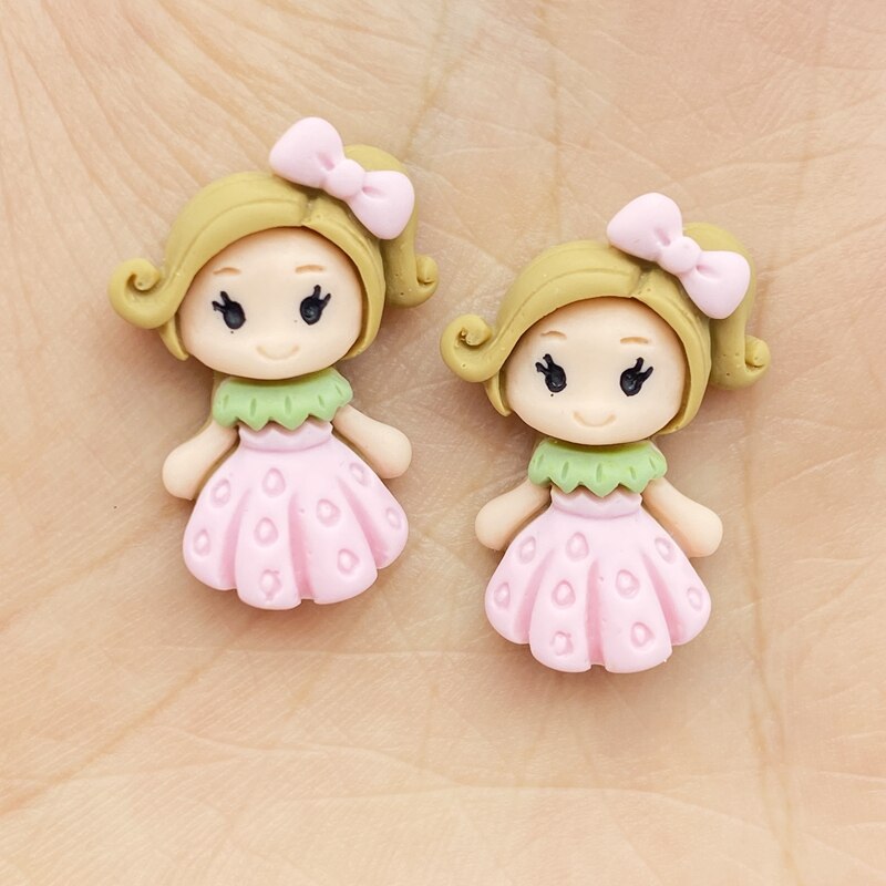 Resin Flatback Cartoon Princess (20/pack, style options)