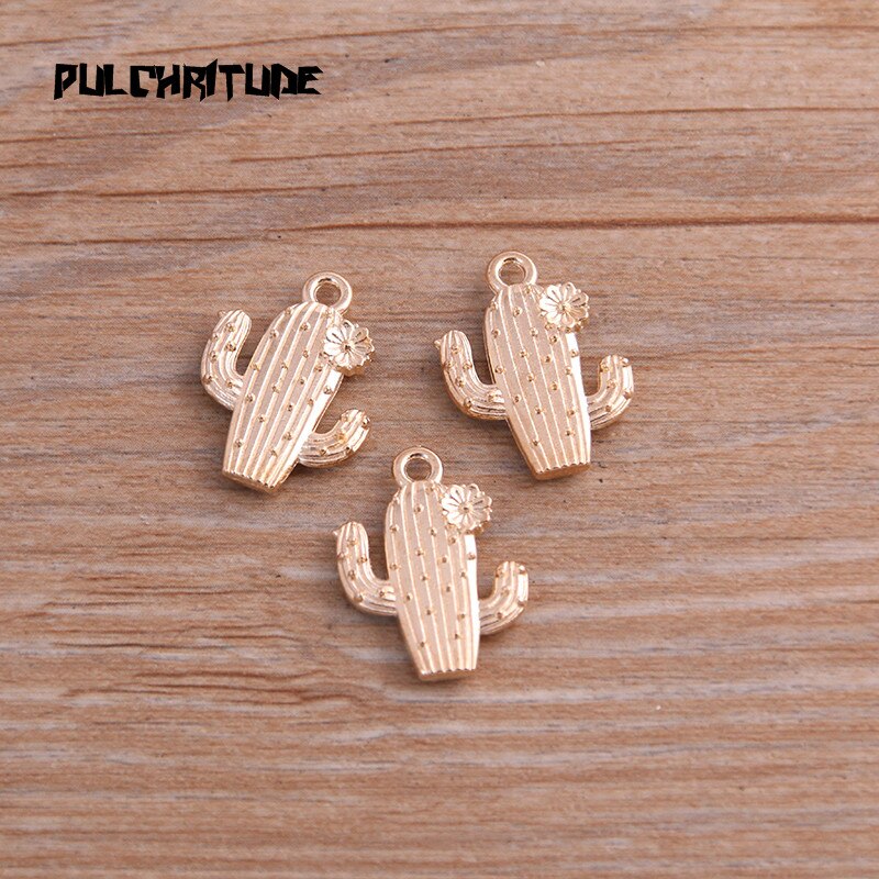 Zinc Alloy Cactus Charms 10/set