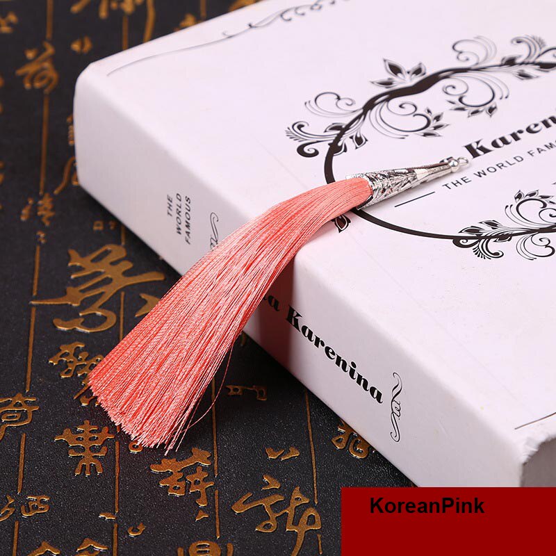 2PCS 14cm Cone Alloy Cap Silk Tassel