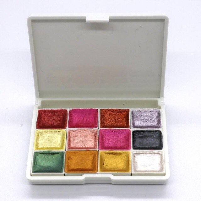 Gold Pigment Metallic Watercolor 12/pack