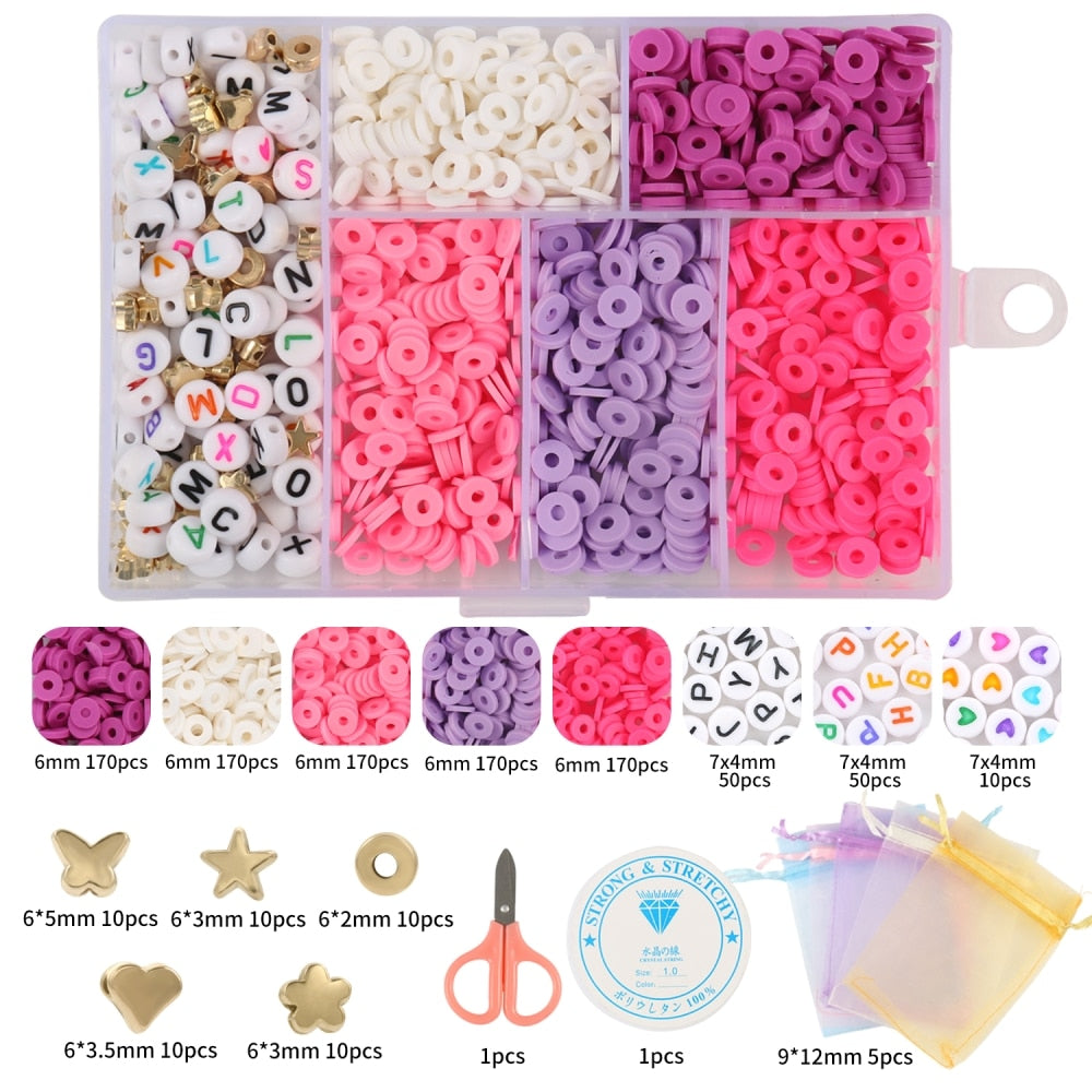 15 Style Mix Polymer Clay Acrylic Jewelry Making Kits